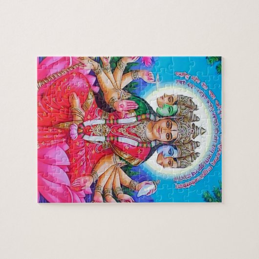 Goddess Gayatri Devi Deity Legpuzzel (Horizontaal)