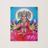 Goddess Gayatri Devi Deity Legpuzzel (Verticaal)