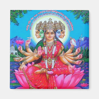 Goddess Gayatri Devi Deity Magneet