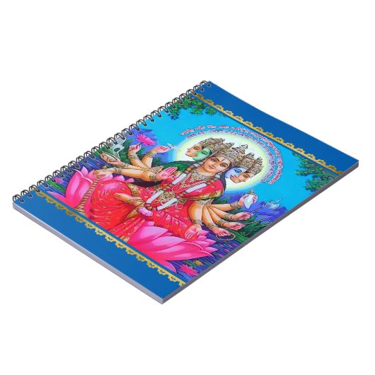Goddess Gayatri Devi Deity Notitieboek (Linkerzijde)