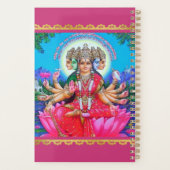 Goddess Gayatri Devi Veda Mata Deity Planner (Achterkant)