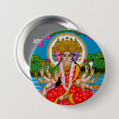 Goddess Gayatri Knop Ronde Button 7,6 Cm (Voorkant /achterkant)