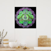 Goddess Green Tara Mandala Poster (Keuken)