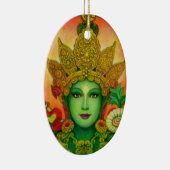 Goddess Green Tara's Face Ornament (Rechts)