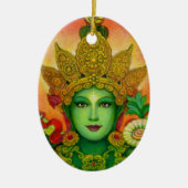 Goddess Green Tara's Face Ornament (Voorkant)