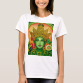 Goddess Green Tara's Face T-Shirt (Voorkant)