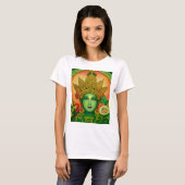 Goddess Green Tara's Face T-Shirt (Voorkant volledig)