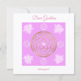 Goddess Grid 5.25 "x 5.25" Gevouwen Wenskaart Kaart