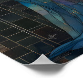 Goddess Hathor Egyptian Mosaic Art Nouveau  Poster (Hoek)