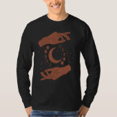 Goddess Healing Hands Moon Light Worker T-shirt (Voorkant)