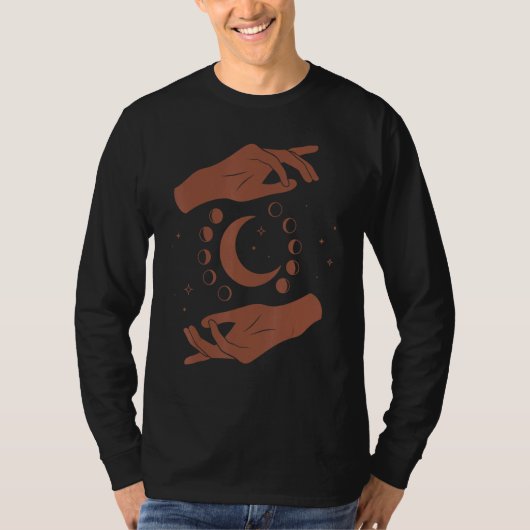 Goddess Healing Hands Moon Light Worker T-shirt (Voorkant)