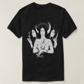 Goddess Hecate Triple Moon Goddess Pagan Wicca Tri T-shirt (Design voorkant)