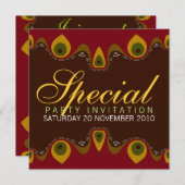 Goddess Inner Flame Special Invitations Kaart (Voorkant / Achterkant)