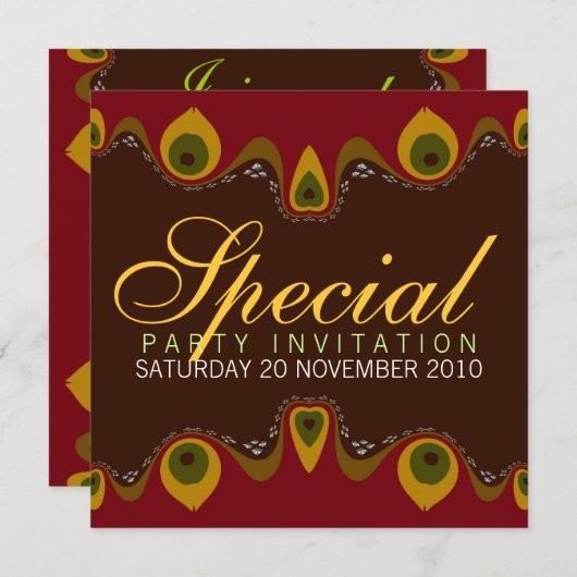 Goddess Inner Flame Special Invitations Kaart (Voorkant / Achterkant)