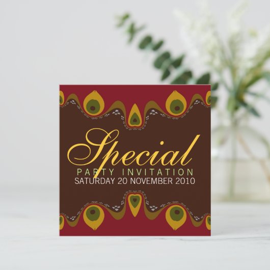 Goddess Inner Flame Special Invitations Kaart (Staand voorkant)