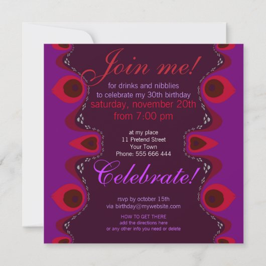 Goddess Inner Flame Special Invitations Kaart (Achterkant)