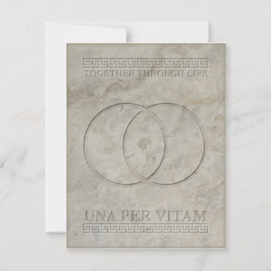 Goddess Juno Latijnse term samen door het leven Kaart (Achterkant)