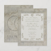 Goddess Juno Latijnse term samen door het leven Kaart (Voorkant / Achterkant)