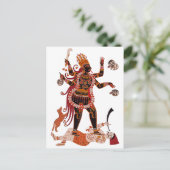 Goddess Kali Briefkaart (Staand voorkant)