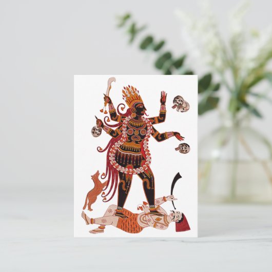 Goddess Kali Briefkaart (Staand voorkant)