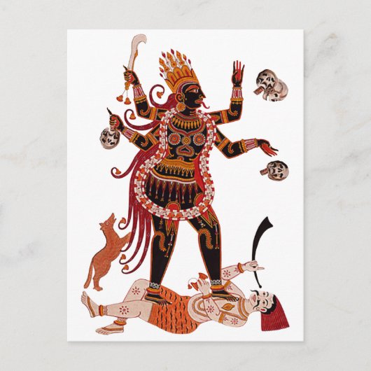 Goddess Kali Briefkaart (Voorkant)