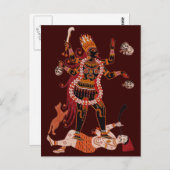 Goddess Kali briefkaarten (Voorkant / Achterkant)