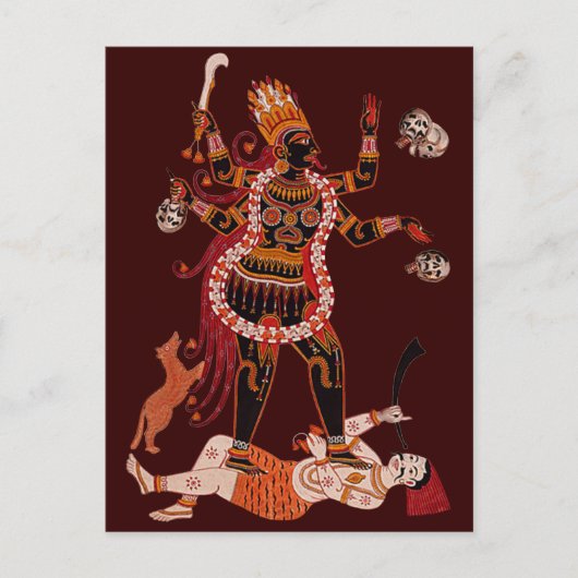 Goddess Kali briefkaarten (Voorkant)