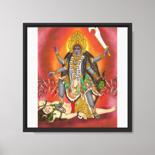 Goddess Kali Canvas Print (Voorkant)