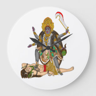 Goddess Kali Clock Grote Klok