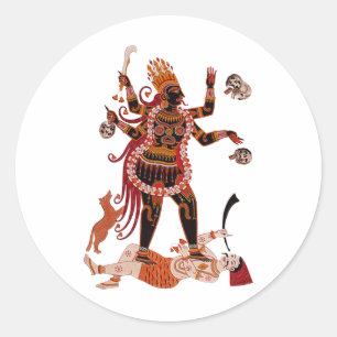 Goddess Kali Ronde Sticker