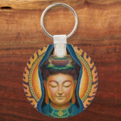 Goddess Kuan Yin's Flame Sleutelhanger (Voorkant)