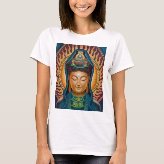 Goddess Kuan Yin's Flame T-shirt (Voorkant)