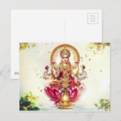 GODDESS LAKSHMI BRIEFKAART (Voorkant / Achterkant)