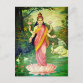 Goddess Lakshmi Briefkaart (Voorkant)