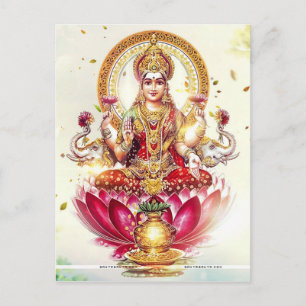 GODDESS LAKSHMI BRIEFKAART