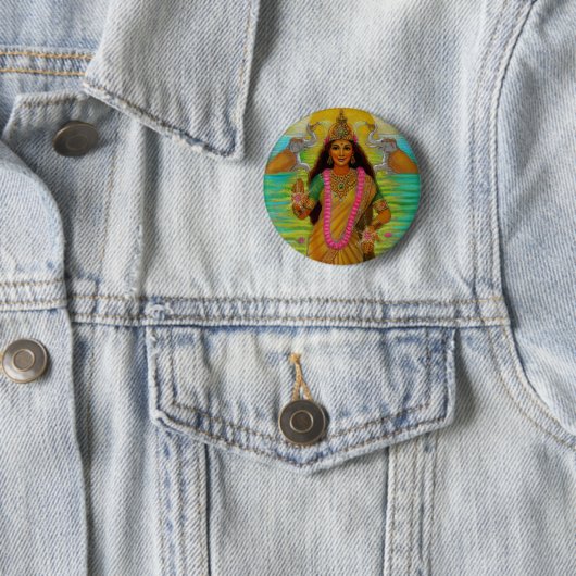 Goddess Lakshmi Button (In situ)