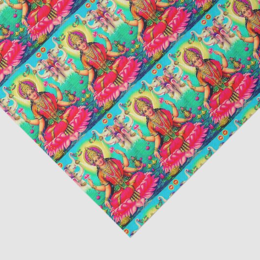 Goddess Lakshmi helder tissuepapier (Detail)