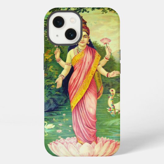 Goddess Lakshmi iPhone Hoesje (Achterkant)