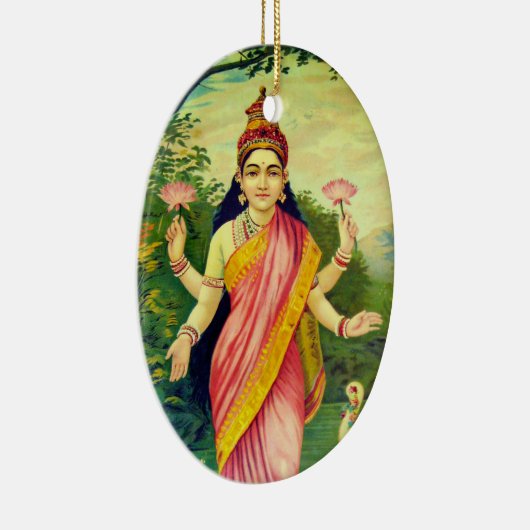 Goddess Lakshmi Keramisch Ornament (Rechts)