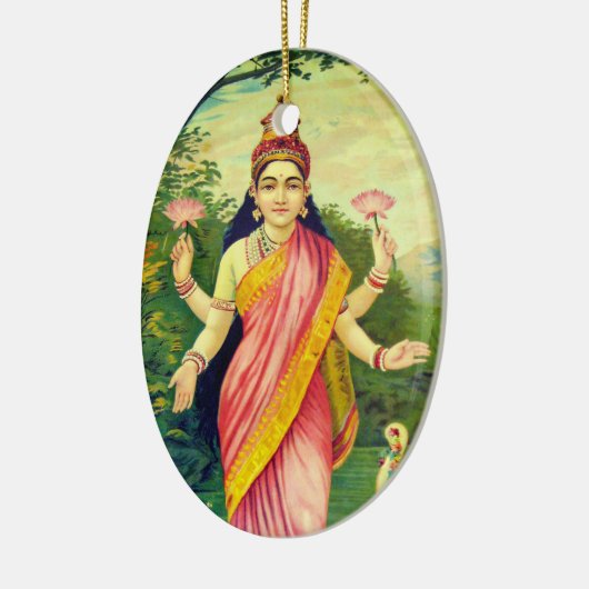 Goddess Lakshmi Keramisch Ornament (Links)