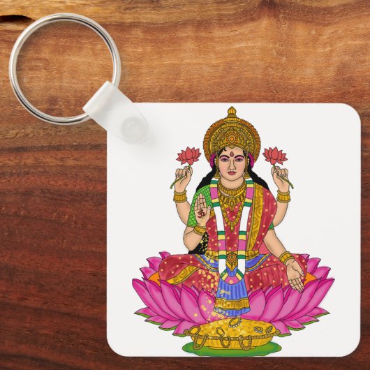 Goddess Lakshmi Keychain (Voorkant)