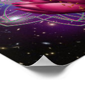 Goddess Lakshmi - kosmische zegen mandala Poster (Hoek)