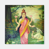 Goddess Lakshmi Magneet (Voorkant)