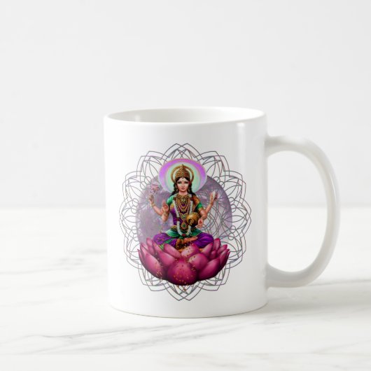 Goddess Lakshmi mandala Koffiemok (Rechts)