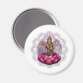 Goddess Lakshmi mandala Magneet (Voorkant / Achterkant)