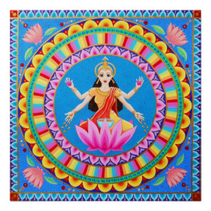 Goddess Lakshmi Mandala Poster