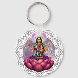 Goddess Lakshmi mandala Sleutelhanger