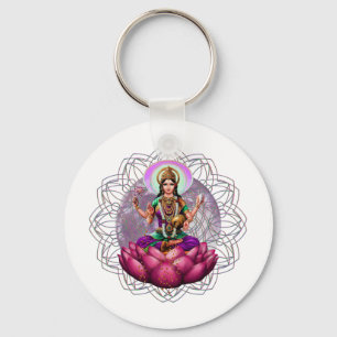 Goddess Lakshmi mandala Sleutelhanger