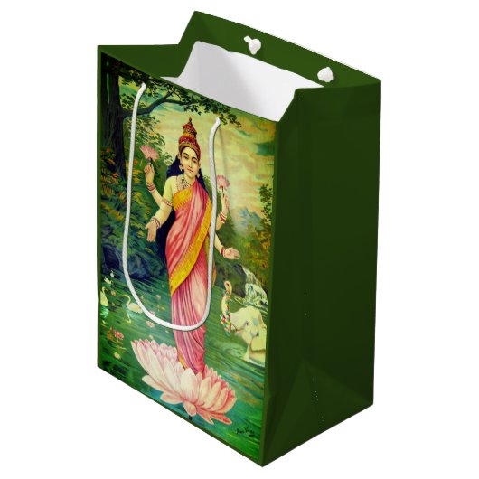 Goddess Lakshmi Medium Cadeauzakje (Voorkant Gekanteld)