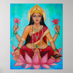 Goddess Lakshmi - Originele kunst van Dori Hartley Poster